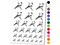 Sweet American Goldfinch Bird Temporary Tattoo Water Resistant Fake Body Art Set Collection